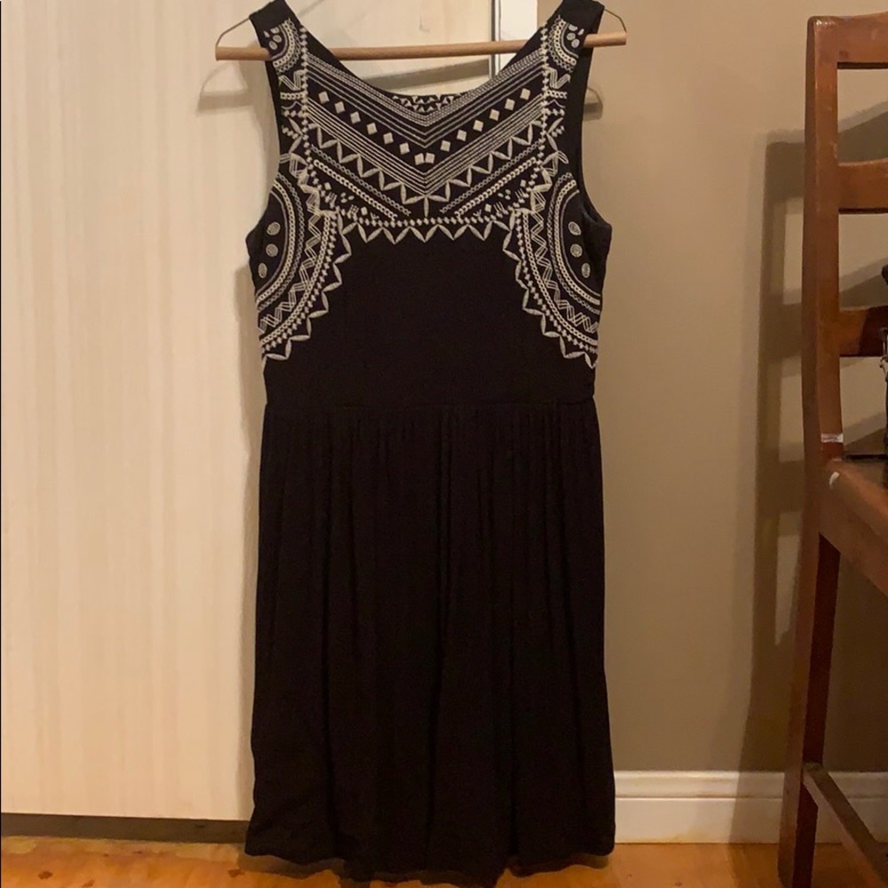 Black mini dress